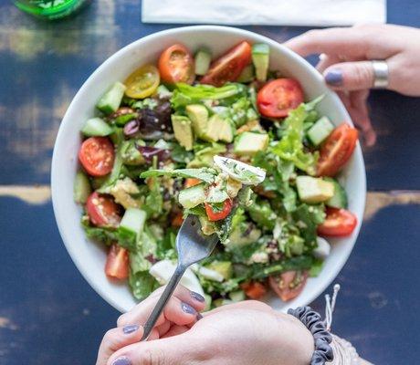 The chopped salad is so good!