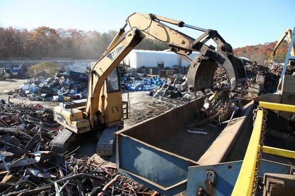 Moving Scrap Metal at PK Metals