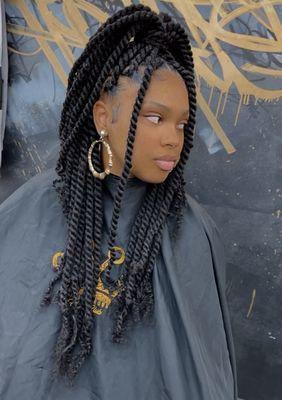 Knotless Twists By Luvly Brown