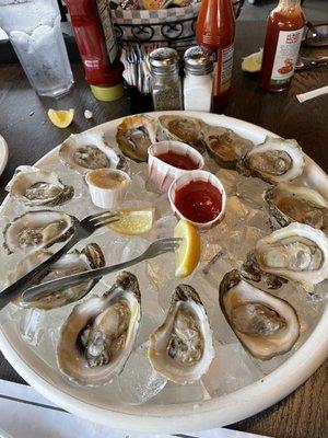 Raw oysters