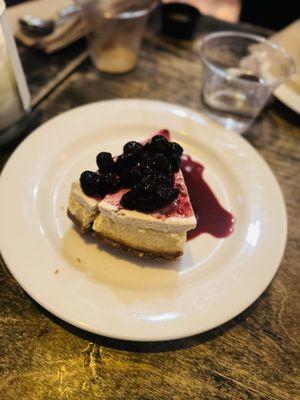 Blueberry cheesecake