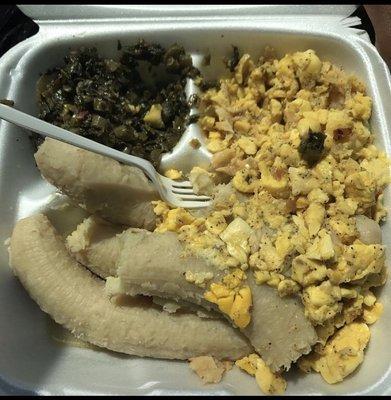 Saltfish Ackee Callaloo