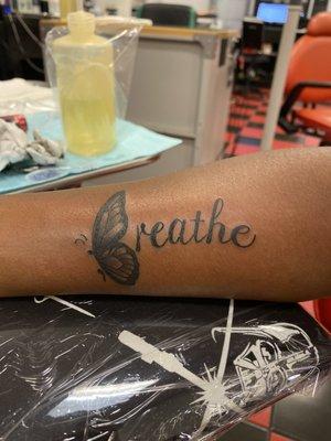 Butterfly breathe tat