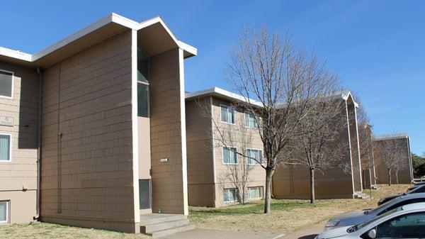 External view of our apartment buildings.