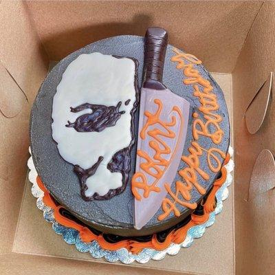 Michael Myers Birthday Cake that I ordered