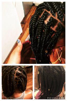 Little girl box braids