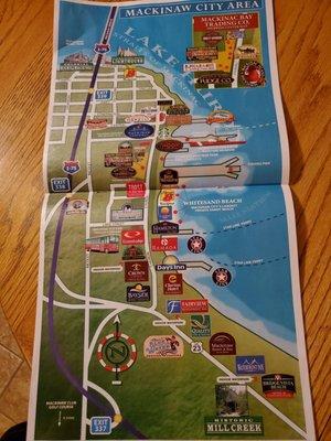 Easy peasy road trip map while vacationing