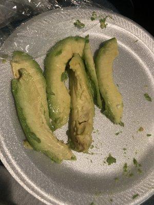 Avocado slices para mi por favor