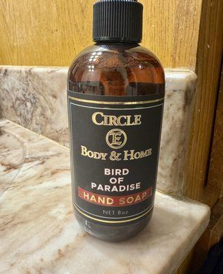 Circle E Birds of Paradise hand soap...