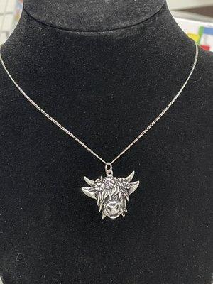 Highland cow necklace