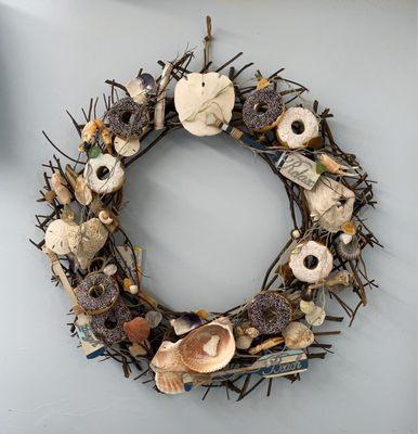 Cute wreath in the store!