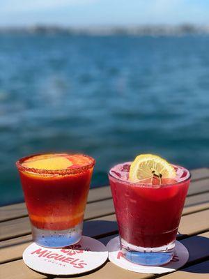 Mango Chamoy Margarita and a Blackberry Spritzer