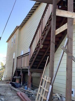 Sideview of the house in Vallejo.