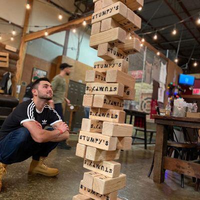 Giant Jenga - always a fan favorite