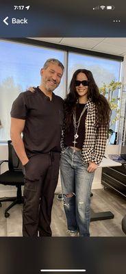 Dr. Soroudi with one our favorite clients: Rihanna!