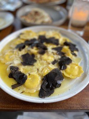 Truffle ravioli