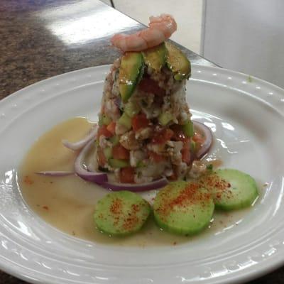 Ceviche cup at Moriscos El Lago