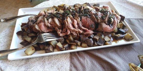 Boneless leg of lamb