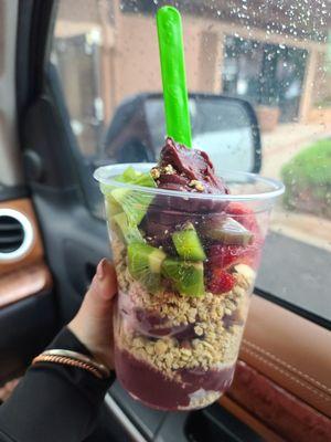 This was our beautiful acai before we mentioned Jamba juice.