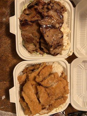 Chicken Katsu and Bbq Chicken