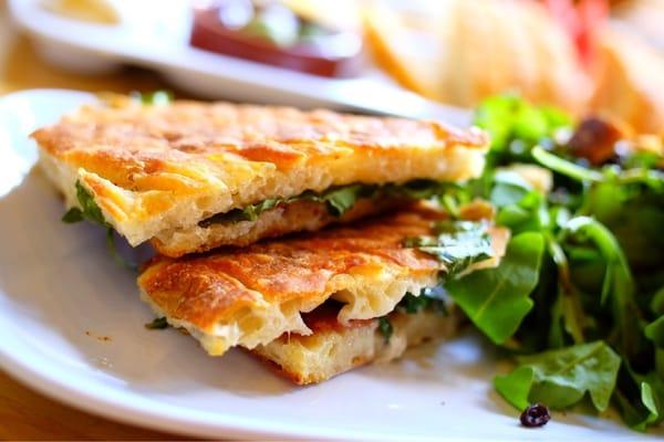 Blue cheese panini.