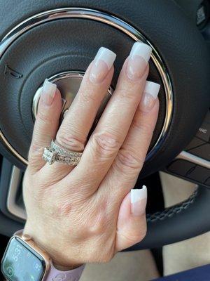 French nail look it's a classic and love it! Thank you Rick for another great set of Nails!