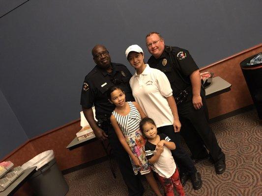 Donate donuts for the officers and people's at Berry Center