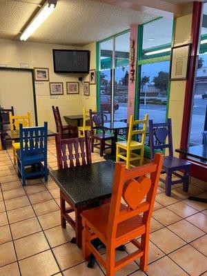 Interior of restaurant