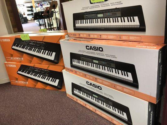 Great selection of keyboards and digital pianos!