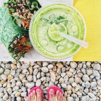 Nori Wrap and green juice. Perfect.