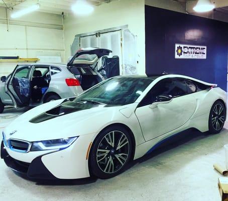 BMW i8 ceramic tint all around