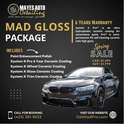 MAD Gloss Complete Ceramic Coating Package expires 6/21/22