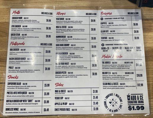 Menu 5/18/23