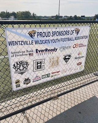 Proud supporter of the Wentzville Wildcats football organization