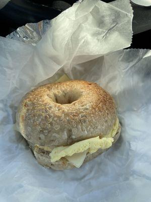 Egg and Cheese bagel