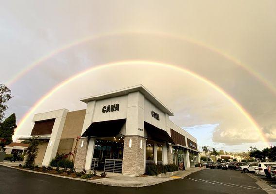 Building (+ double rainbow)