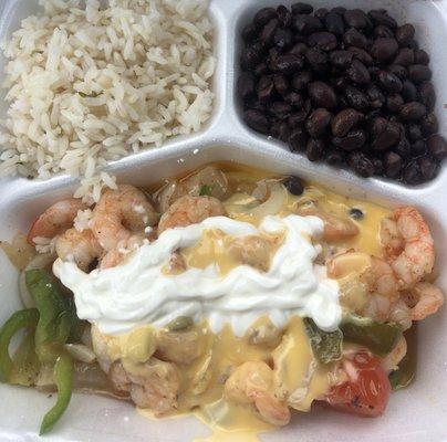 Shrimp lunch platter