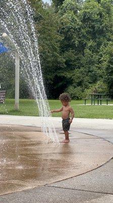 Splash pad in the Spring/Summer