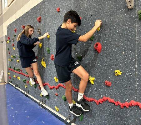 8th Graders are climbing the walls!