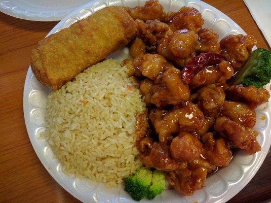 General tso's chicken combo