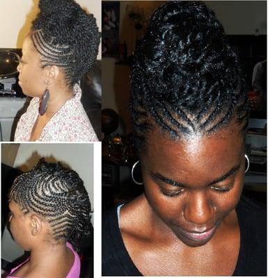 freestyle natural updo's