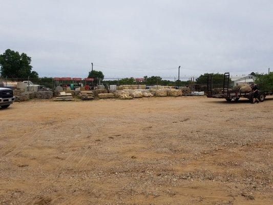 Loading yard out back.