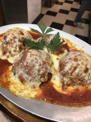 Rice Balls Parmigiana