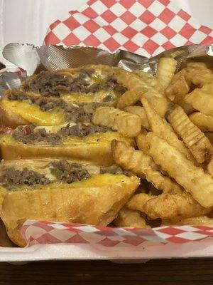 Fried Wraps (Philly cheesesteak)