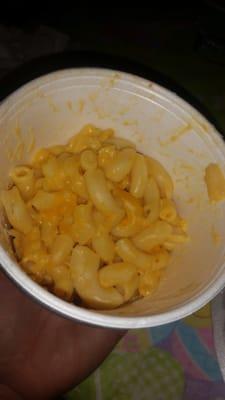 Their large macaroni was supposed to feed a family of 5. I trashed it. I refuse to eat something that looks like this.