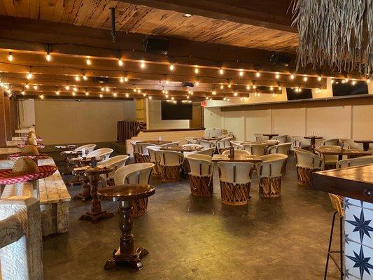 Upstairs space for parties, weddings and other events