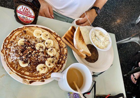 Buttermilk Pancakes with Chocolate Chips Breakfast