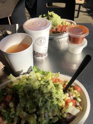 Chicken Bowl and Drink