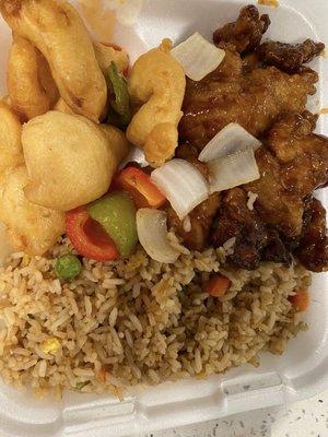 Orange Chicken Fried Rice Sweet sour chicken