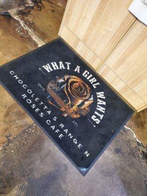 Logo welcoming mat